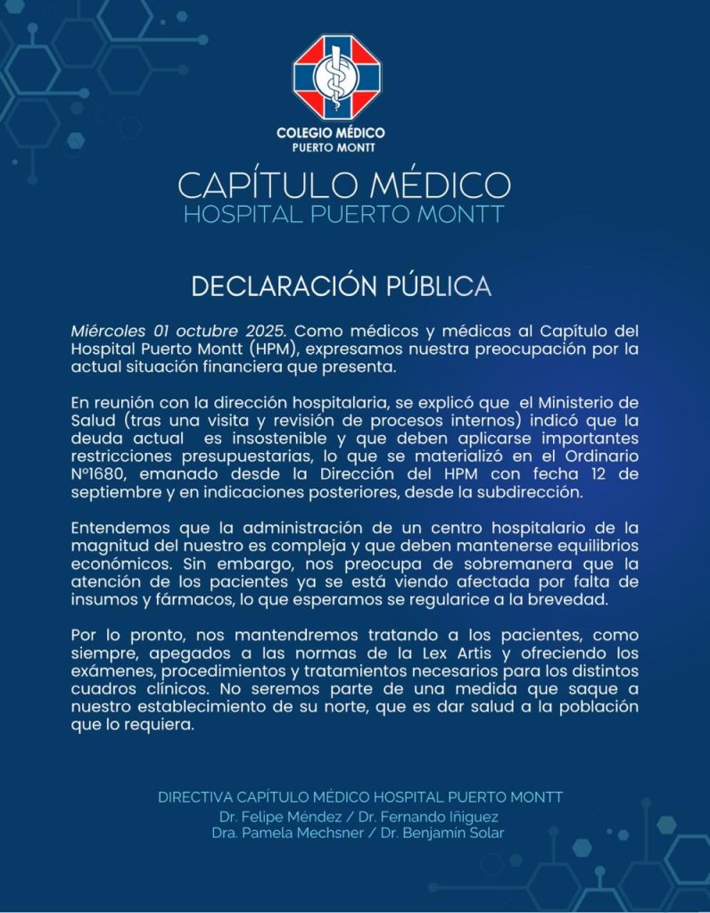 Crisis "insostenible" en el Hospital Regional: Faltan insumos, fármacos y se han suspendido operaciones