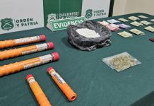 Decomisan más de 1.700 dosis de cocaína tras captura de organización criminal en Alerce
