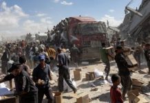 Alto al fuego: Comenzó la entrada de ayuda humanitaria desde Egipto a Gaza