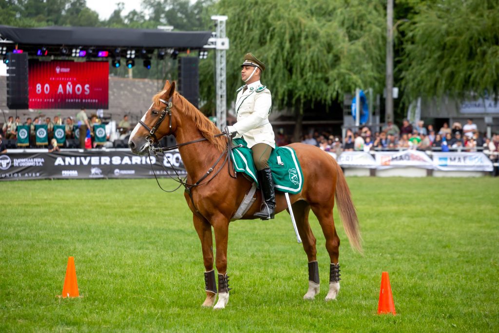 Escuela de Adiestramiento Canino y Cuadro Verde de Carabineros deslumbraron a los asistentes de SAGO FISUR 2025