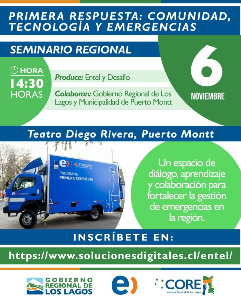 Seminario Regional “Primera Respuesta” reunirá a expertos y comunidad para fortalecer la preparación ante emergencias