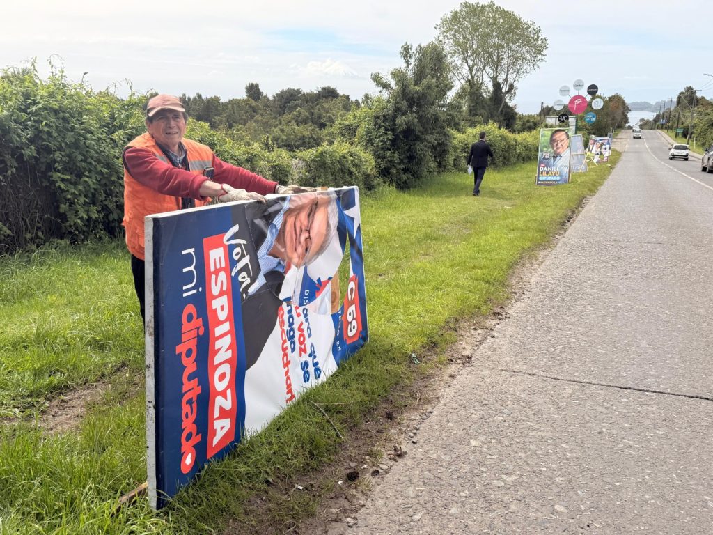 Frutillar: Retiran propaganda electoral por estar instalada en lugares no autorizados por el Servel