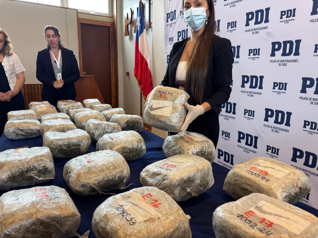 PDI desarticula estructura criminal e incauta 62 kilos de droga avaluada en más de $630 millones