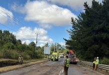 Derrame de alquitrán mantiene cortada la Ruta U-400 en ambos sentidos