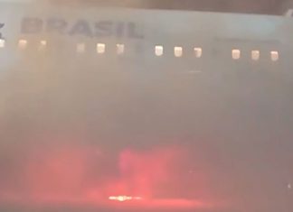 Incendio en losa de aeropuerto de Sao Paulo obliga la evacuación de avión de Latam inicio