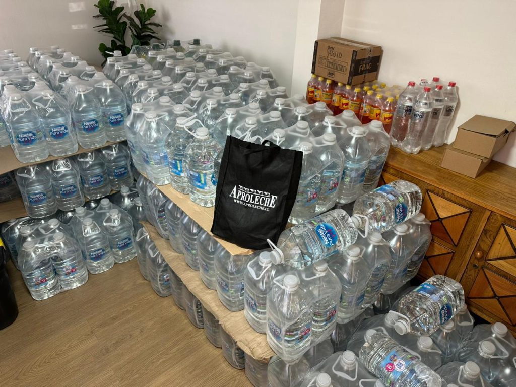 Aproleche Osorno se suma a campaña de apoyo por incendios forestales en el centro-sur del país