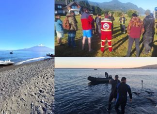 Avanzan las horas de búsqueda sin novedades del joven desaparecido en el Lago Llanquihue inicio