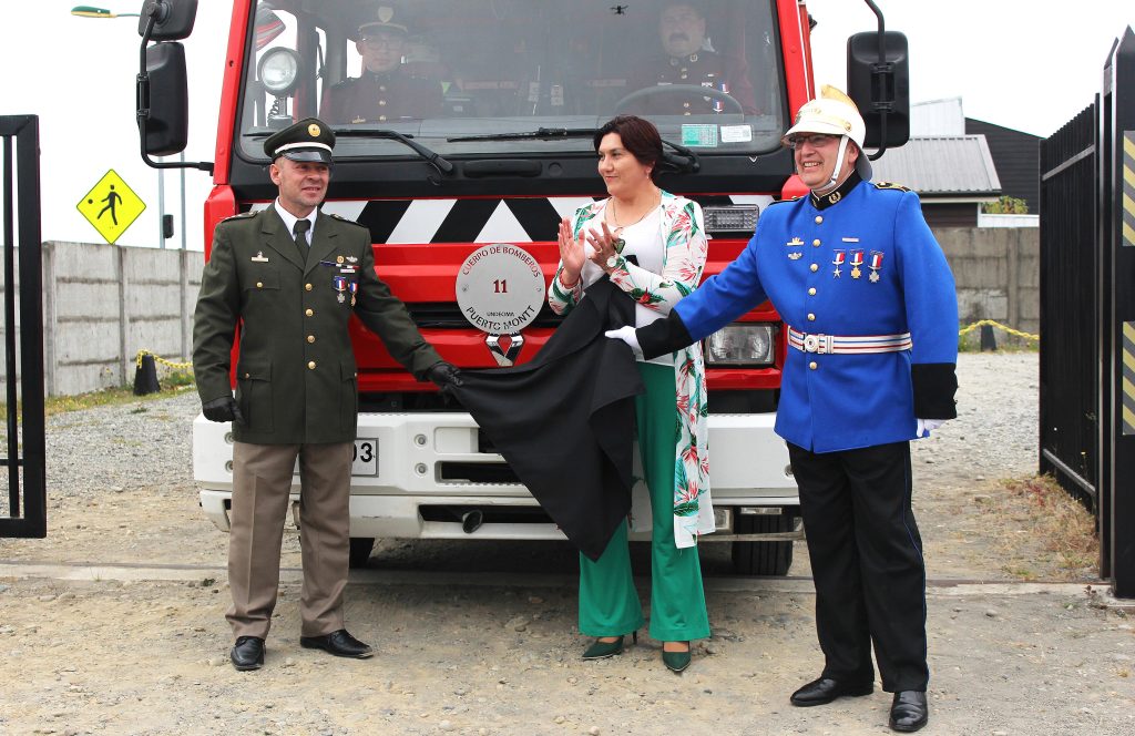 Puerto Montt inauguró su undécima Compañía de Bomberos en el sector Puerta Sur