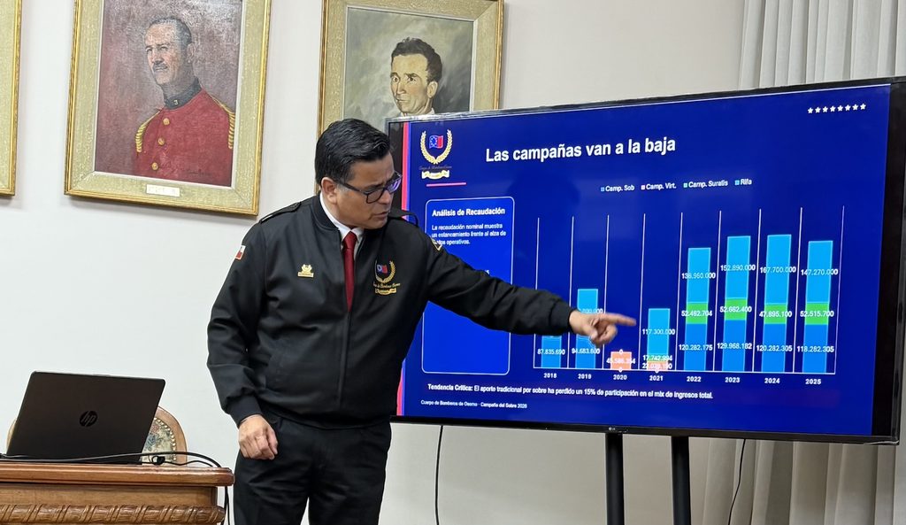 El vicesuperintendente del Cuerpo de Bomberos de Osorno, Héctor Maturana.