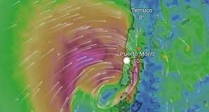 Los Lagos bajo alerta: Pronostican rachas de viento de 70 km/h y precipitaciones de hasta 40 mm
