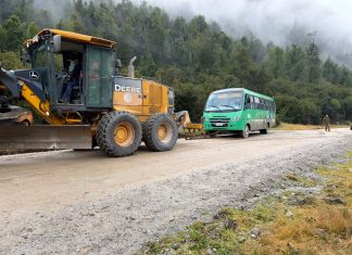 MOP despliega equipos de Vialidad ante Alerta Amarilla por sistema frontal en la Región de Los Lagos