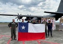 Avión de la FACh llega a Colombia con cerca de 20 toneladas de ayuda humanitaria tras terremoto