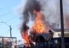 Tres casas fueron destruidas por las llamas en voraz incendio en la localidad de Trumao. Bomberos no contó con agua suficiente
