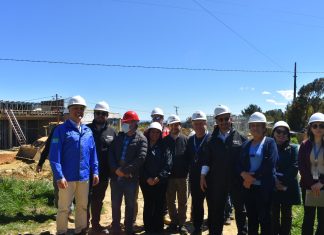 Constatan un 45% de avance en las obras del nuevo CESFAM de Bahía Mansa en San Juan de la Costa